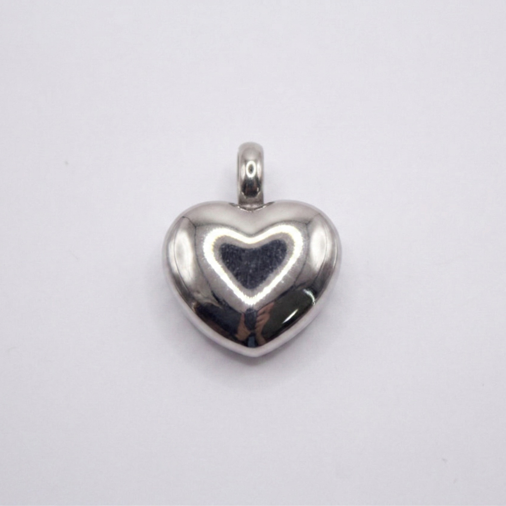 Mini hartje zilver