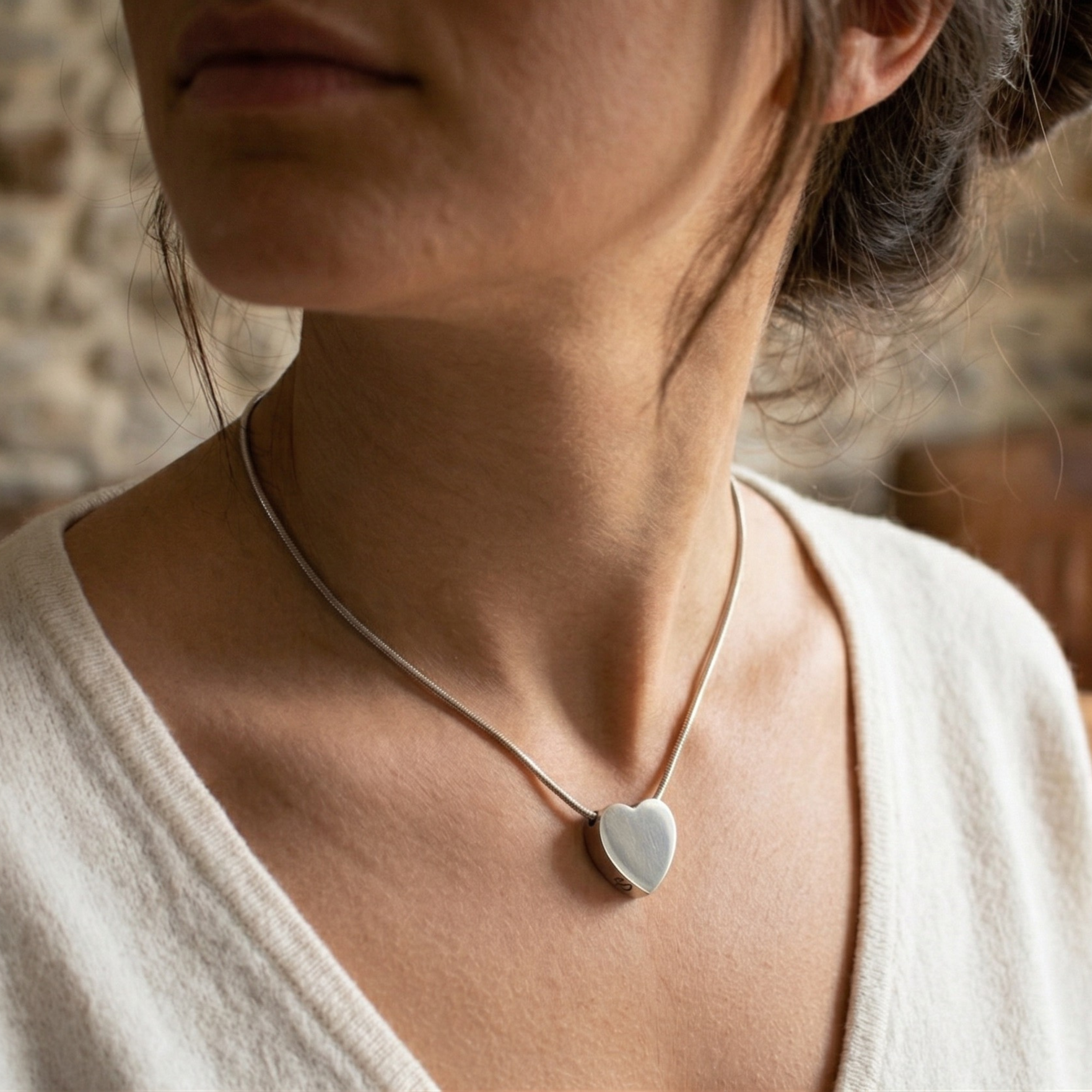 Gedenkwaardig Amora hart ketting | Gedenkwaardig Amora heart necklace