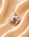 Gedenkwaardig Hartvormige ashanger pootafdruk | Gedenkwaardig Heart-shaped ash pendant paw print