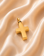 Gedenkwaardig Gouden kruis ashanger | Gedenkwaardig Gold cross ash pendant