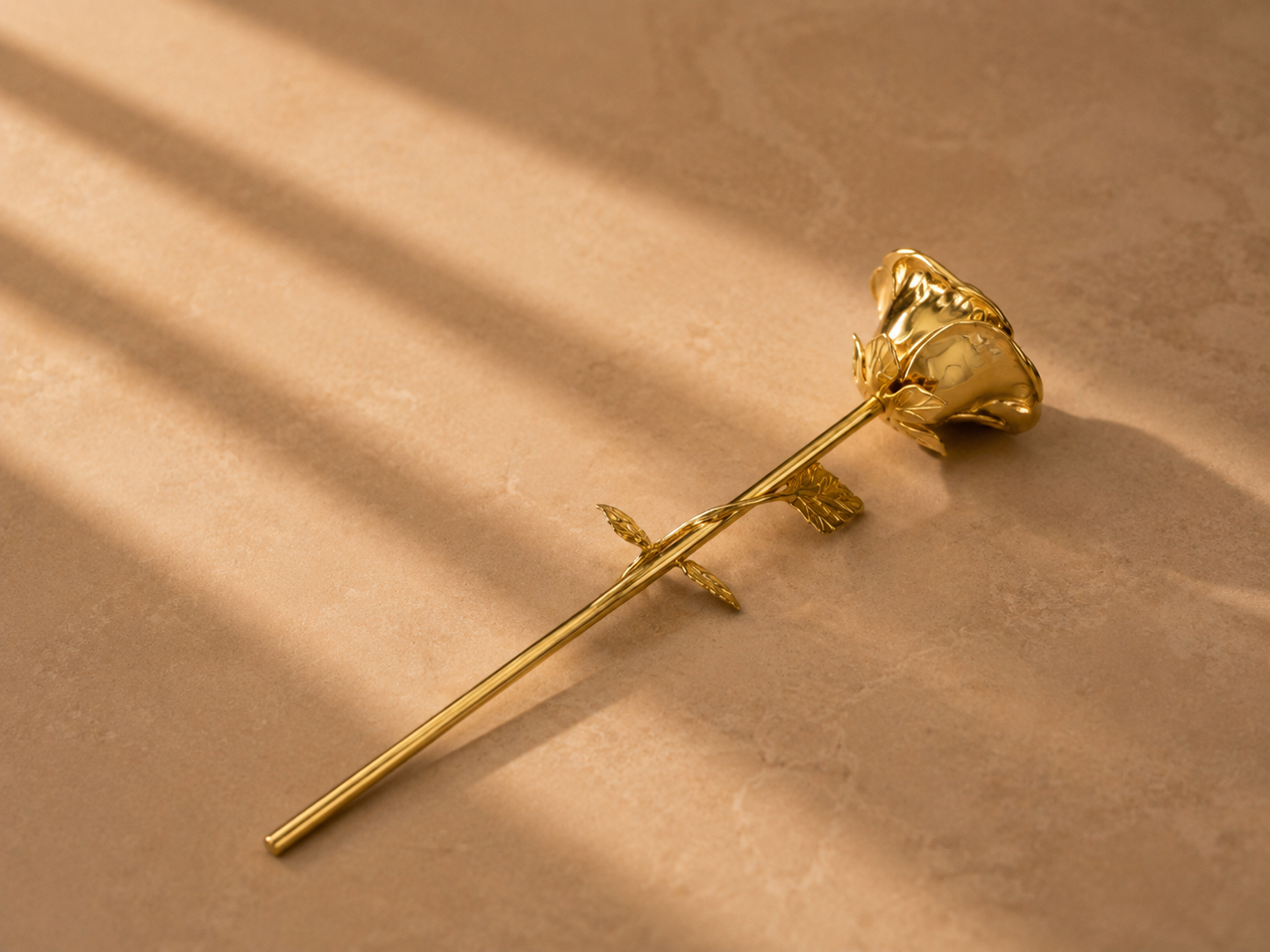 Golden Rose Memorial Ornament