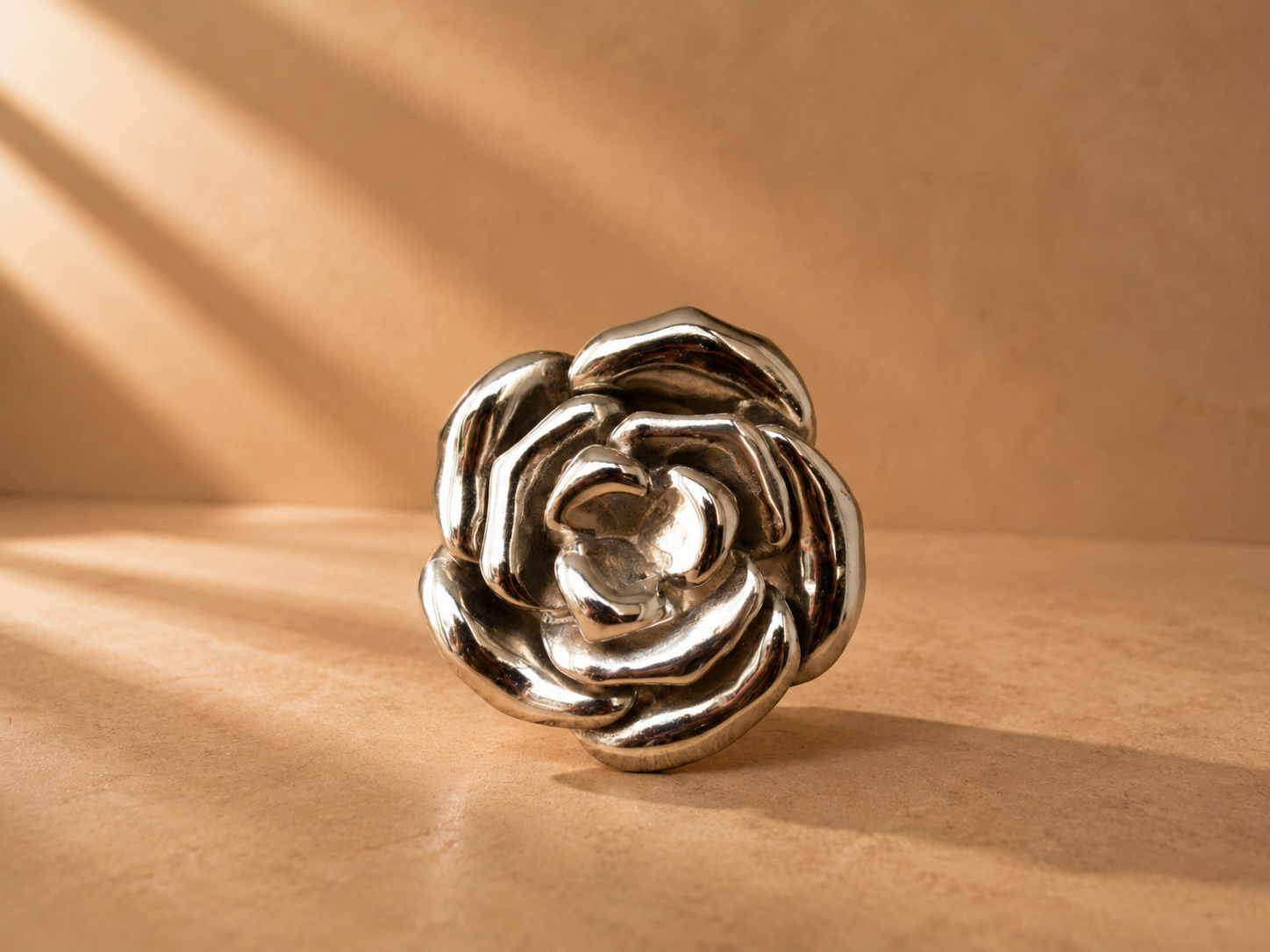 Silver Rose Memorial Ornament