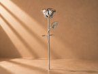 Silver Rose Memorial Ornament