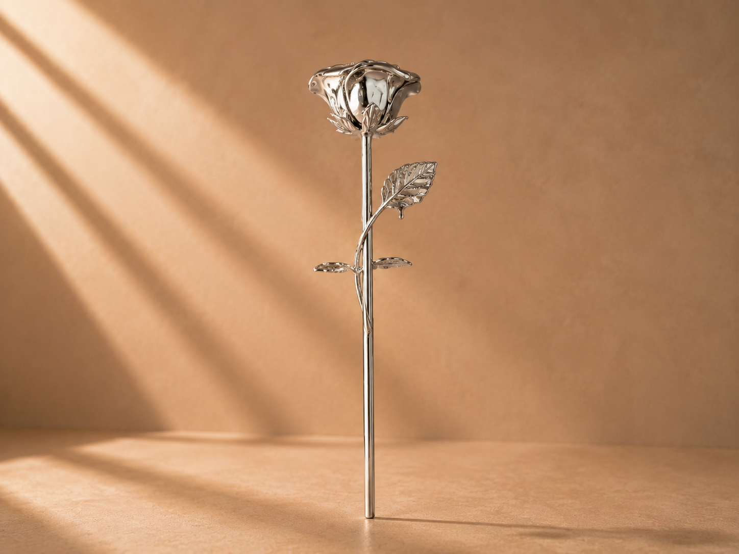 Silver Rose Memorial Ornament