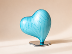 Gedenkwaardig Aqua Pearl harturn | Gedenkwaardig Aqua Pearl Heart Urn