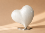 Gedenkwaardig Pearl White harturn | Gedenkwaardig Pearl White Heart Urn