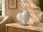 Gedenkwaardig Pearl White harturn | Gedenkwaardig Pearl White Heart Urn