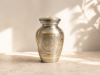 Gedenkwaardig Dierenurn Celeste goud-zilver | Gedenkwaardig Celeste gold-silver pet urn