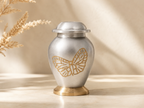 Gedenkwaardig Dierenurn Lunea vlinder goud-zilver | Gedenkwaardig Lunea gold-silver butterfly pet urn