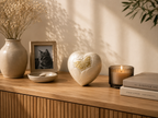 Gedenkwaardig Dierenurn Lyori parelhart gouden vlinder | Gedenkwaardig Lyori pearl heart gold butterfly pet urn