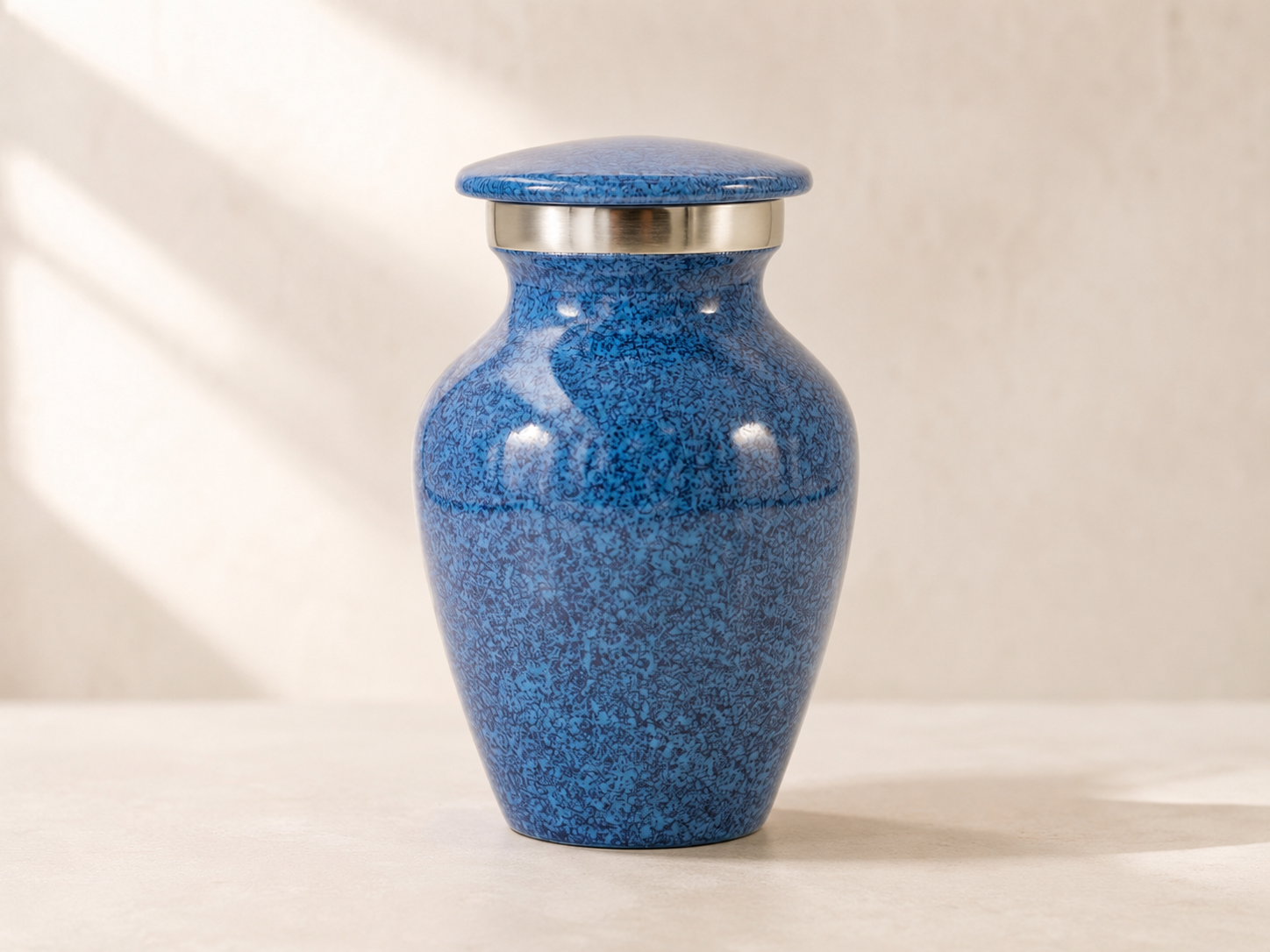 Azure mini urn