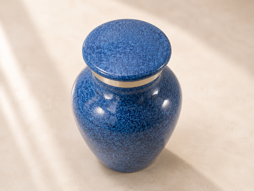 Azure mini urn