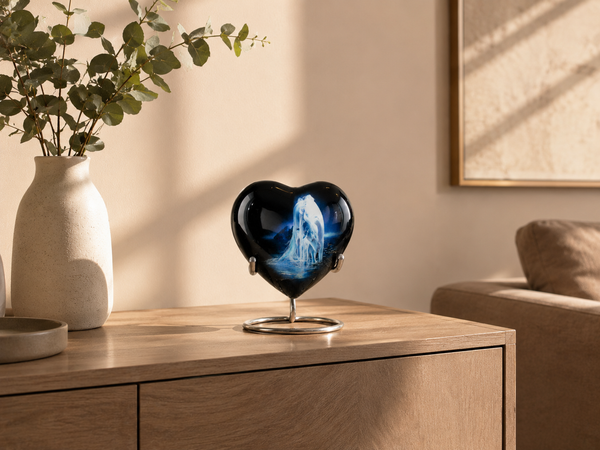 Gedenkwaardig Moonlight Spirit hart mini urn | Gedenkwaardig Moonlight Spirit Heart Mini Urn