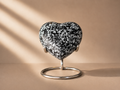 Midnight Stone Heart Mini Urn