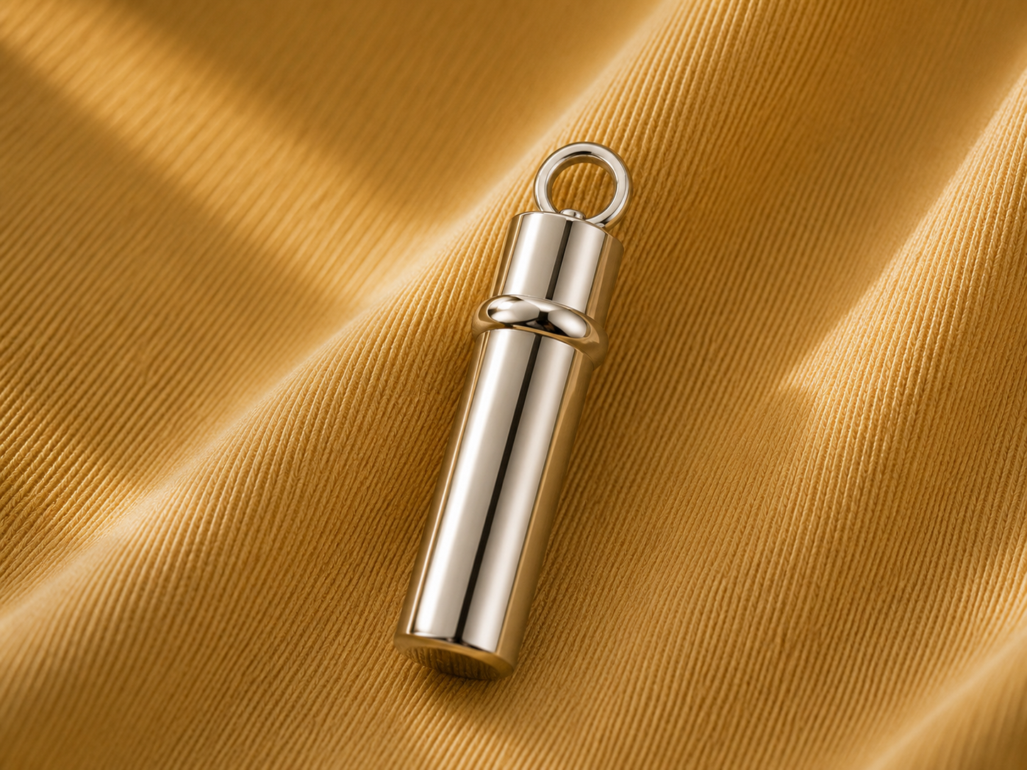 Classic Cylinder Ash Pendant Silver