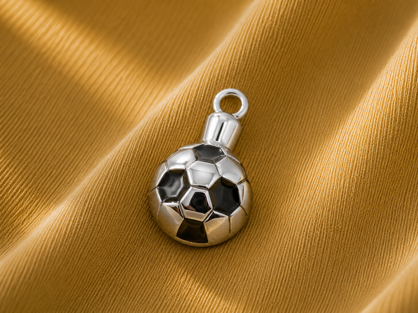 Football Memorial Ash Pendant Silver