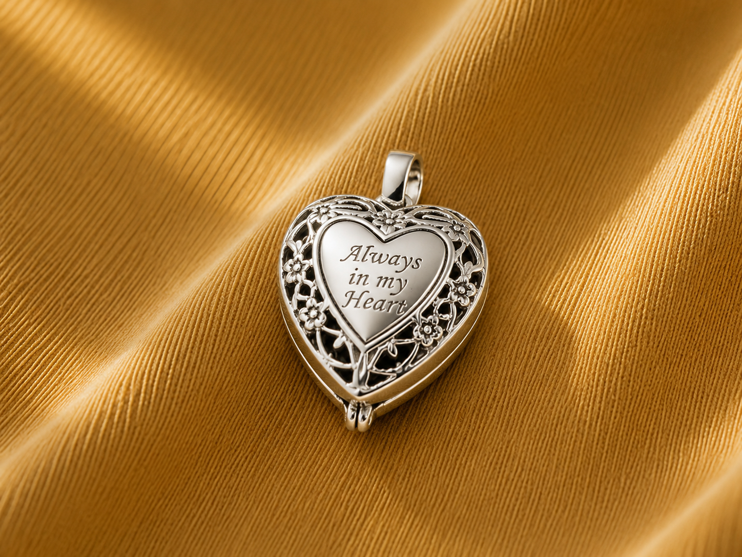 Always In My Heart Ash Pendant Silver