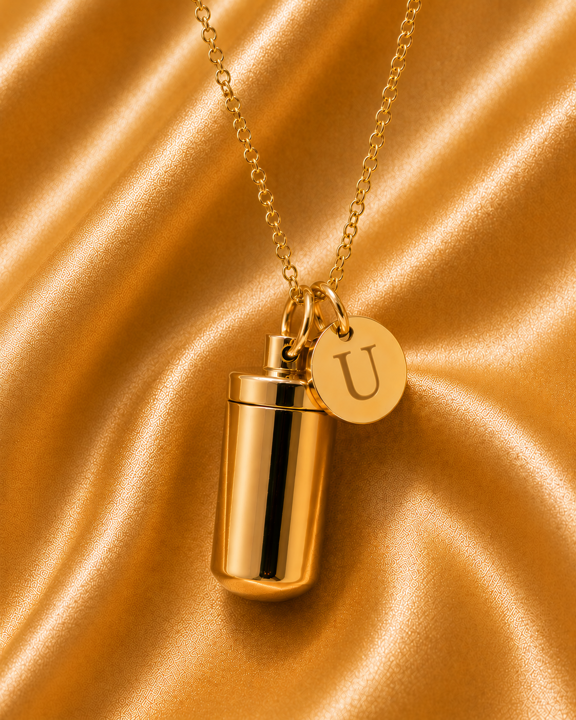 Initial Necklace U