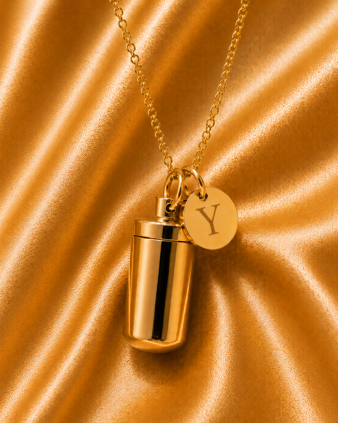 Initial Necklace Y