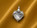 Crystal Heart “Always In My Heart” Ash Pendant Silver