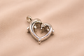 Dolphin Heart Ash Pendant Silver