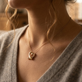 Goud hart dik diamant