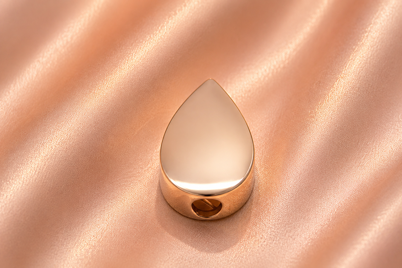 Teardrop Ash Pendant Silver