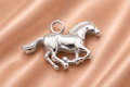 Galopperend Paard Ashanger Zilver