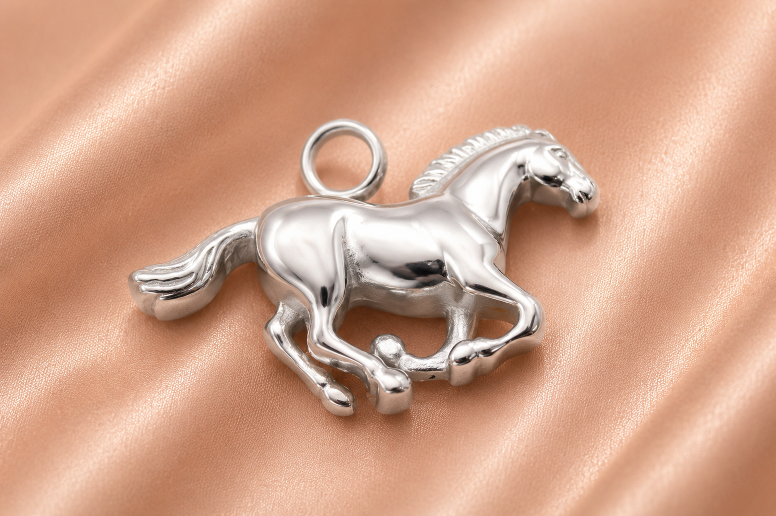 Galopperend Paard Ashanger Zilver