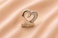 Zilveren Hart Infinity Ashanger met Kristallen