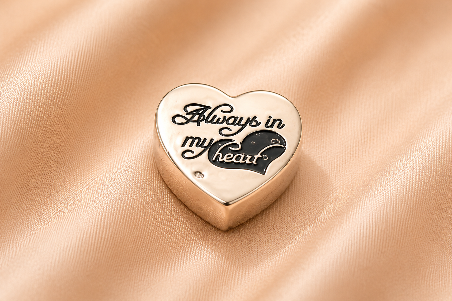 Zilveren Hart Ashanger “Always in My Heart”