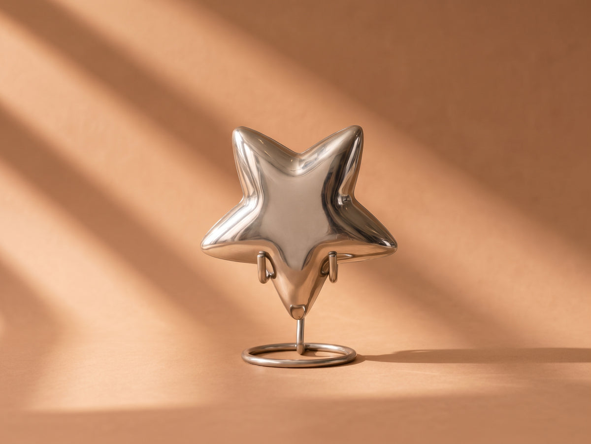 Silver Star Mini Urn