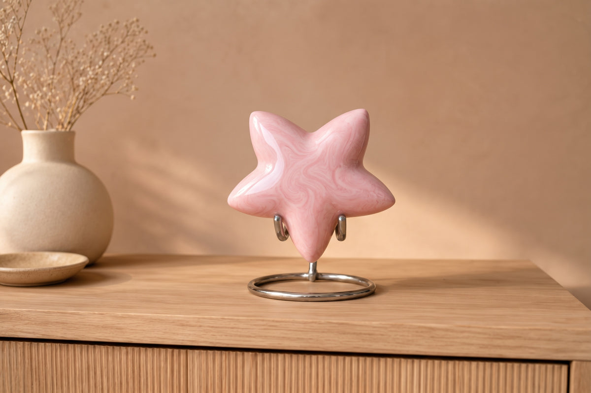 Blush Star Mini Urn