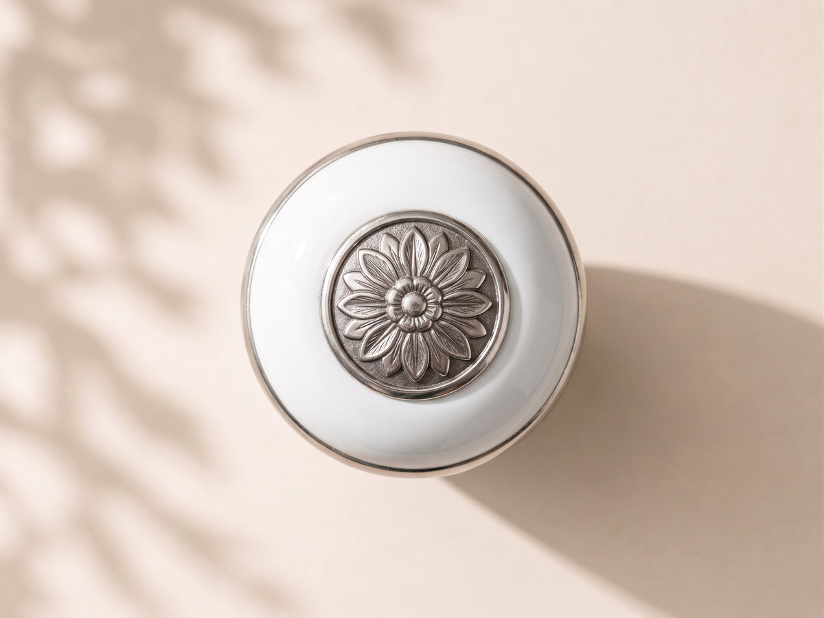 White Blossom Mini Urn