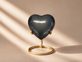 Slate Grey Heart Mini Urn