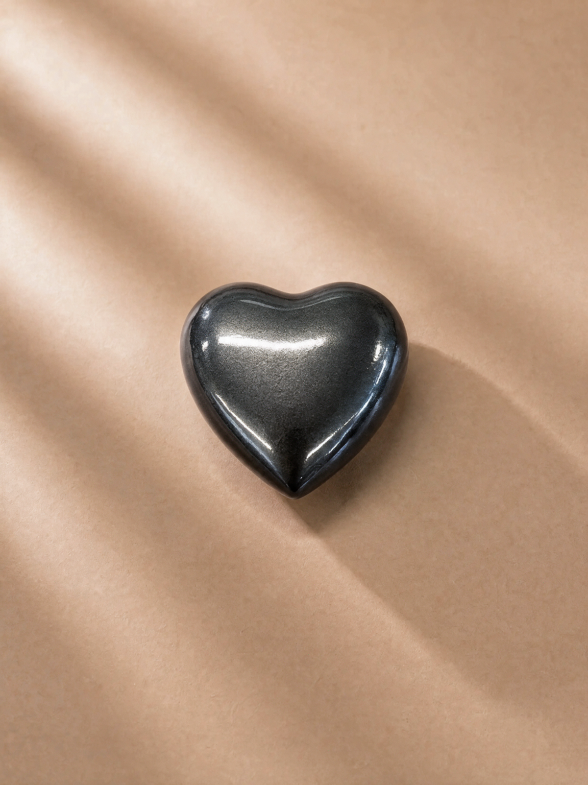 Slate Grey Heart Mini Urn