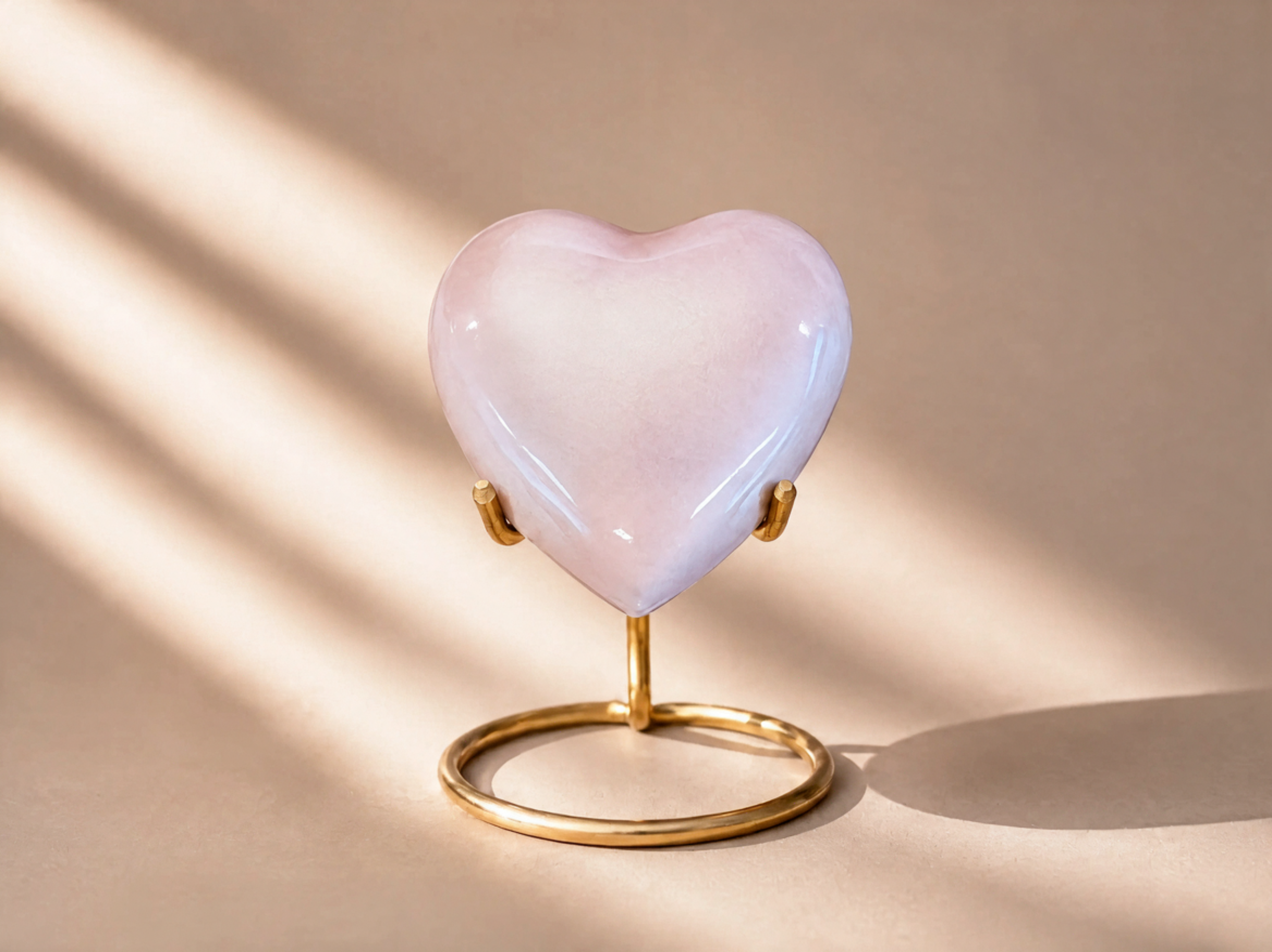 Blush Heart Mini Urn