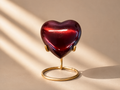 Bordeaux Heart Mini Urn