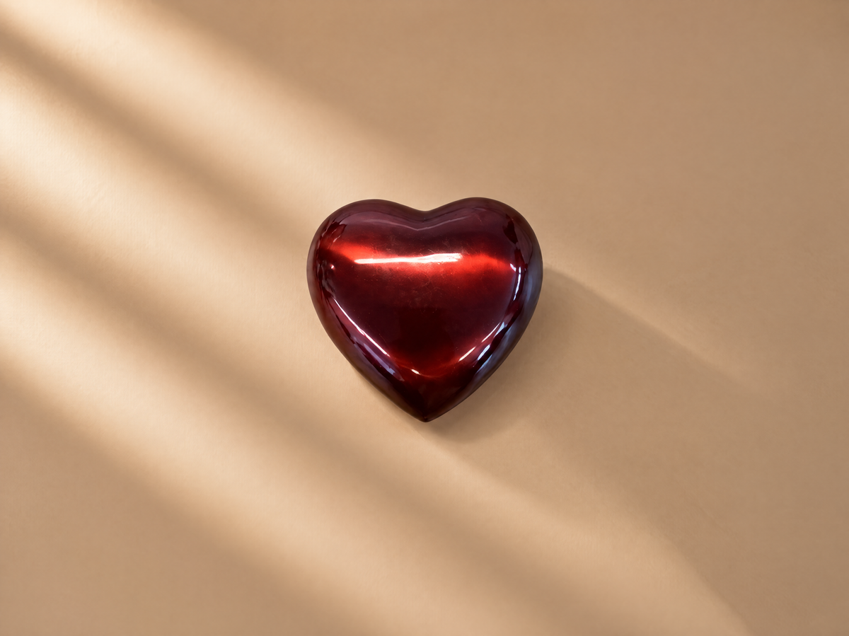 Bordeaux Heart Mini Urn