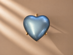 Misty Blue Heart Mini Urn