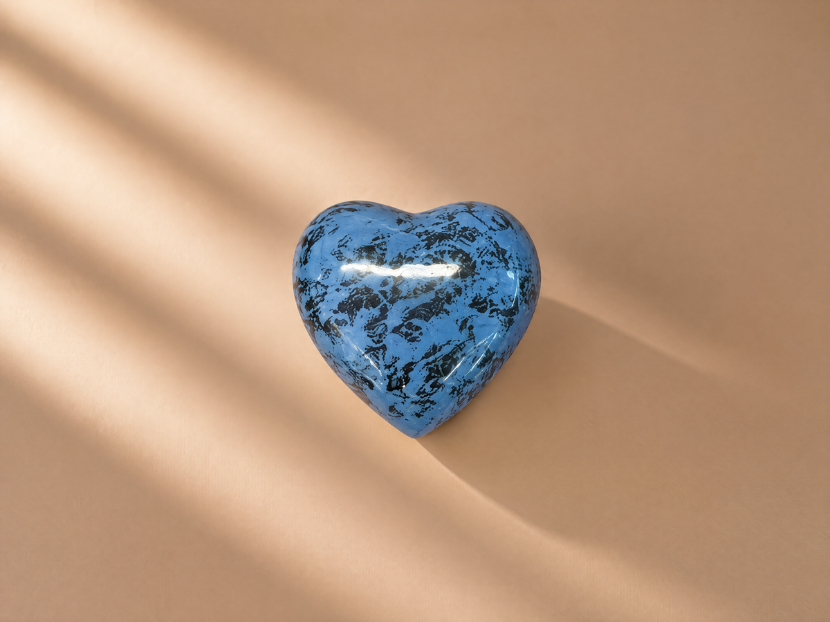 Midnight Tide Heart Mini Urn