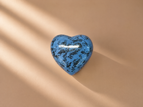 Midnight Tide Heart Mini Urn