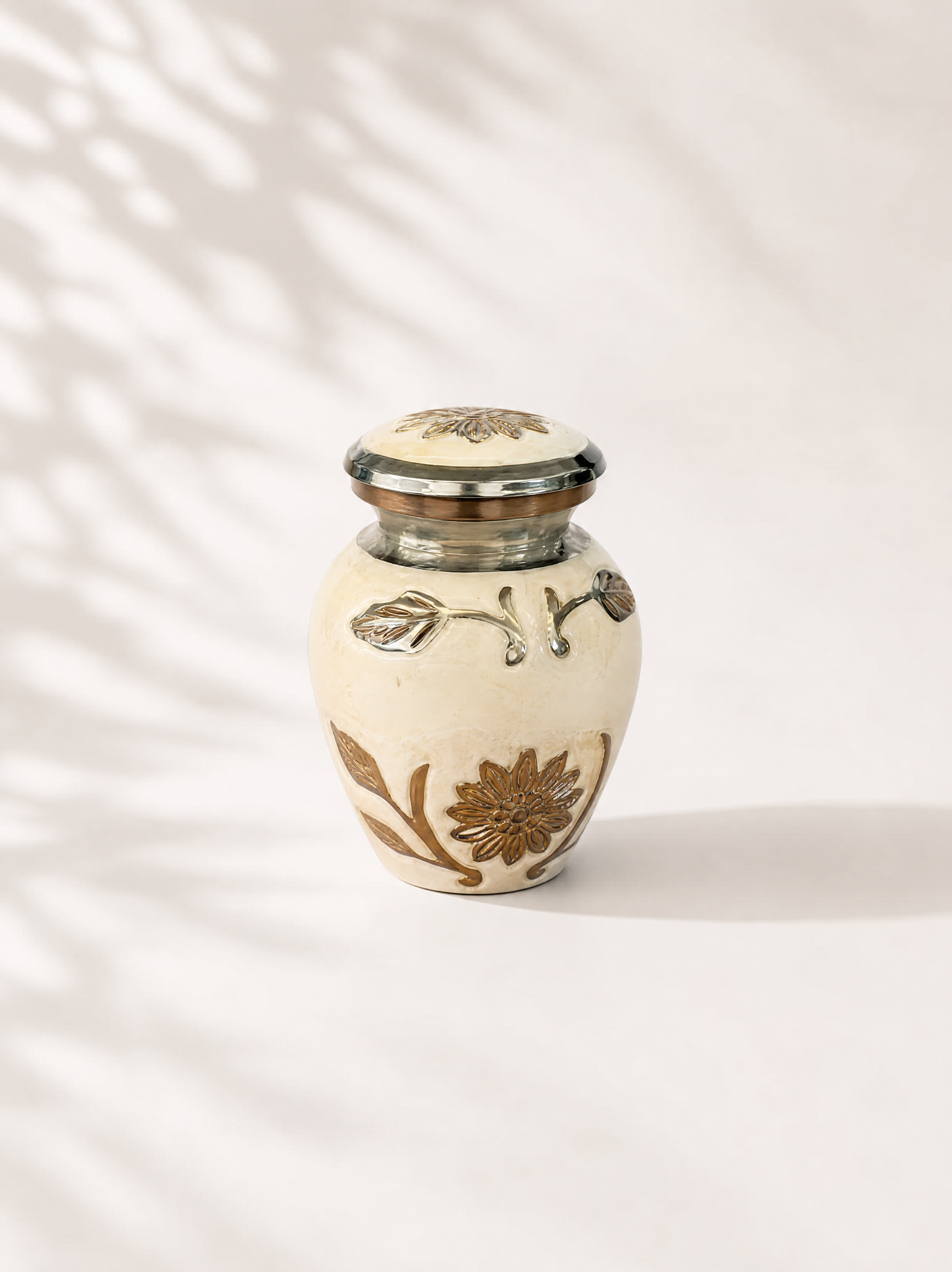 White Blossom Mini Urn