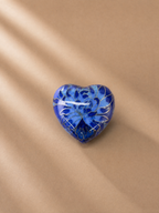 Blue Blossom Heart Mini Urn