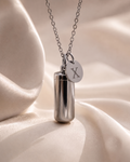 Initial necklace silver X