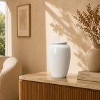 Glanzende urn wit